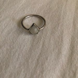 leah alexandra sterling silver & moonstone ring